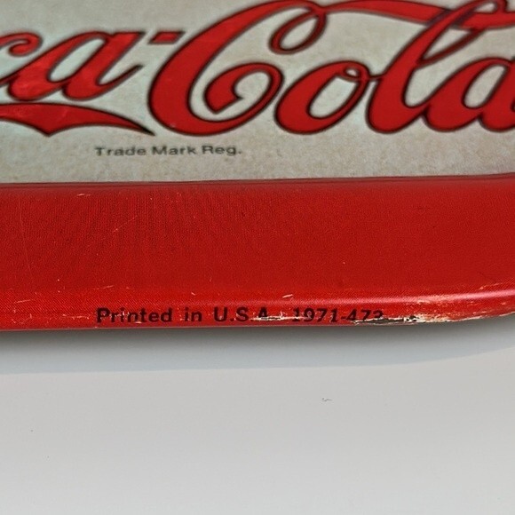 Vintage 1971 Coca-Cola Tray 1909 Hamilton King Portrait - Picture 6 of 9